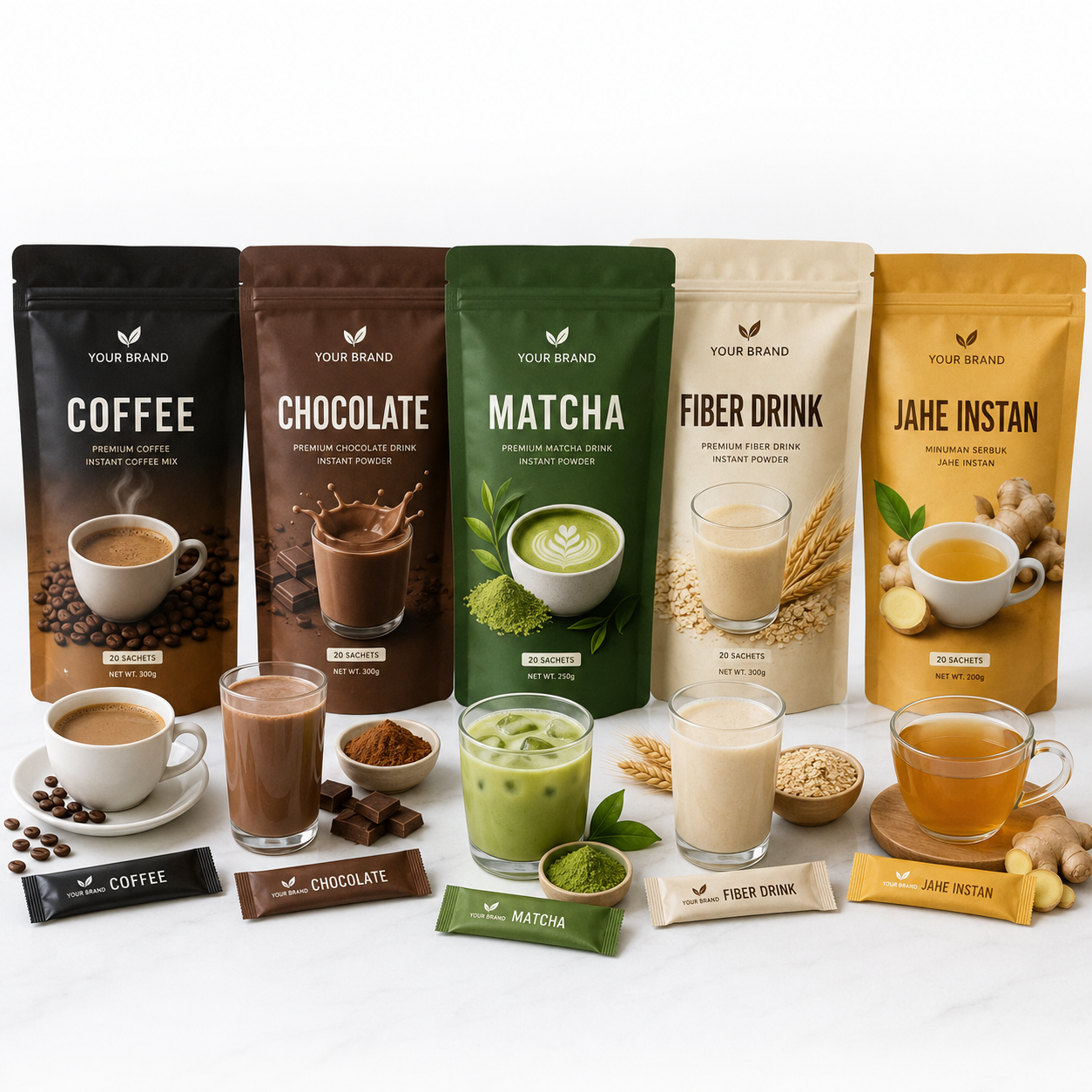 contoh produk produk minuman serbuk