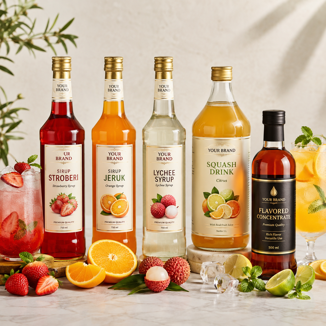 contoh produk produk minuman sirup dan konsentrat