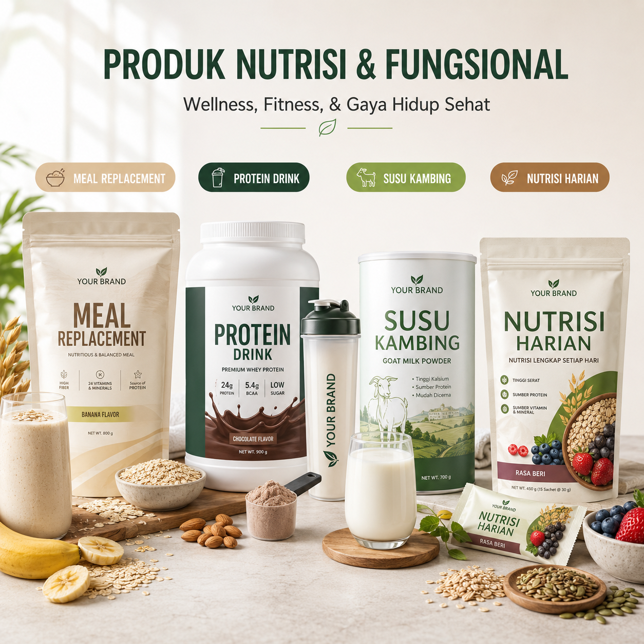 contoh produk produk nutrisi dan fungsional