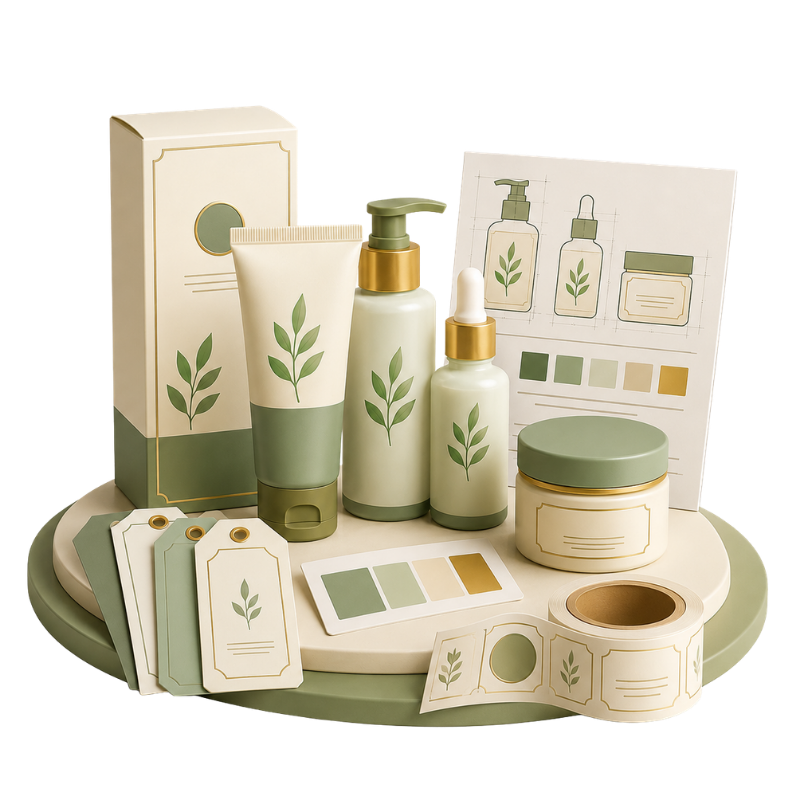 Maklon Kosmetik, dan Produk Kecantikan logo dan kemasan